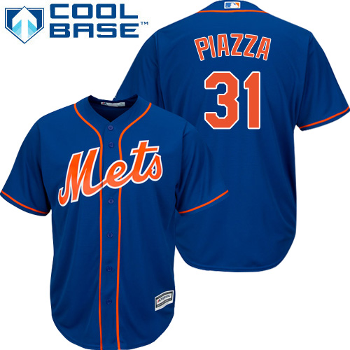 Mets #31 Mike Piazza Blue Cool Base Stitched Youth MLB Jersey